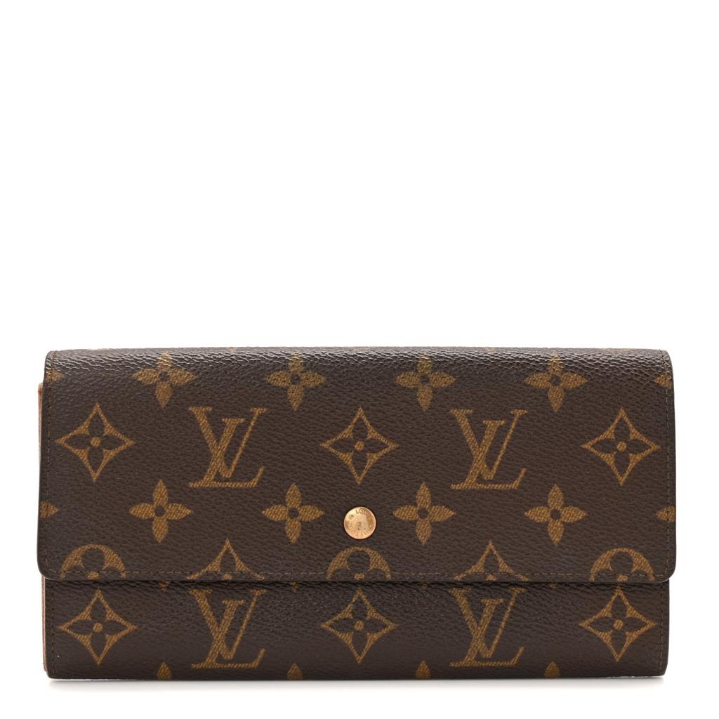 Authentic LOUIS VUITTON Monogram Portefeuille Sarah Long Wallet F#46691