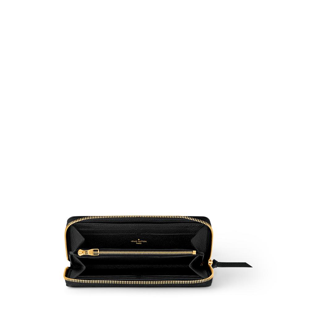 Louis Vuitton Portefeuille Clemence Zip Around Wallet Monogram Empreinte Bicolor