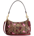 WT Coach Teri Shoulder Bag in Signature Canvas with Cherry Print Ta