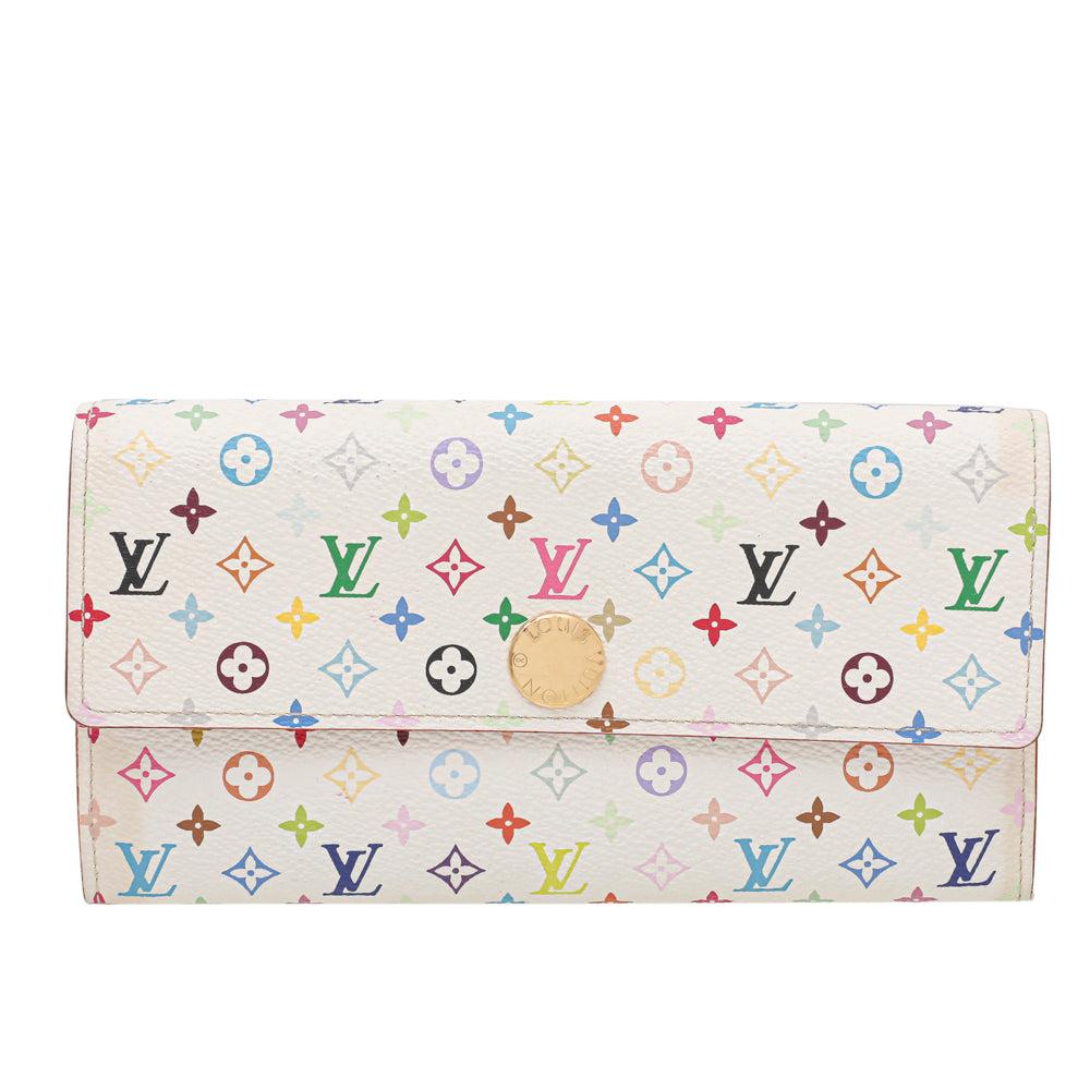 Auth Louis Vuitton Portefeuille Sarah NM Long Wallet Monogram Multicolore M93532