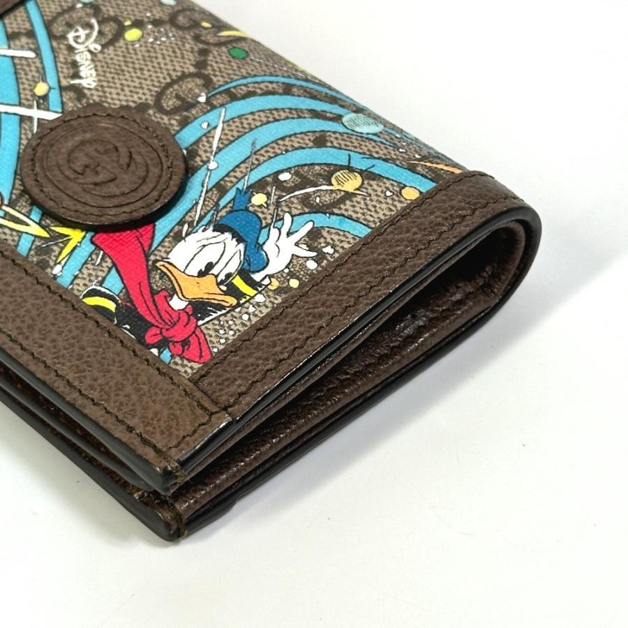 Gucci GG Supreme Disney Collaboration Donald Duck Folding Wallet